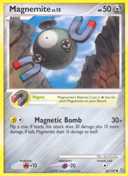 Magnemite 66/100 Stormfront Pokemon Card LP - Image 1