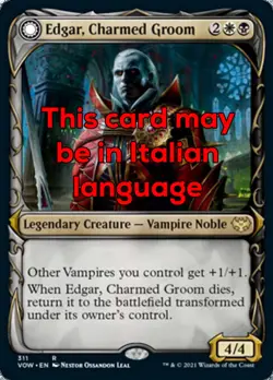 MTG EDGAR, CHARMED GROOM EXC - EDGAR, SPOSO INCANTATO - VOW X IT - MAGIC - Image 1