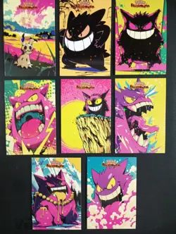 GENGAR Retro Anime SET POKEMON DATABASE HALLOWEEN SET STAR HOLO PERU 2025 Peru - Image 1