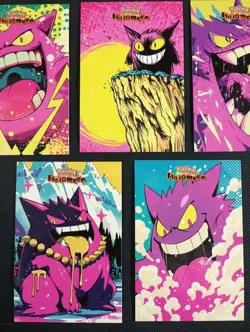 GENGAR Retro Anime SET POKEMON DATABASE HALLOWEEN SET STAR HOLO PERU 2025 Peru - Image 2