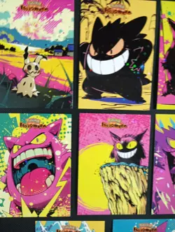 GENGAR Retro Anime SET POKEMON DATABASE HALLOWEEN SET STAR HOLO PERU 2025 Peru - Image 3