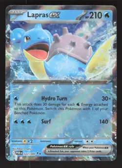 Lapras ex 022/088 Pokemon TCG ME03: Perfect Order NM - Image 1