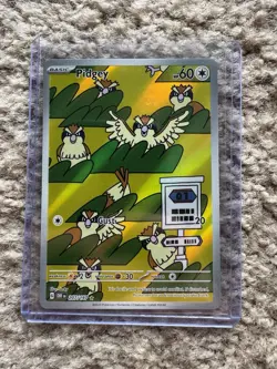 Pokemon Pidgey 207/197 SV03 Obsidian Flames Illustration Rare Holo 60 HP - Image 1