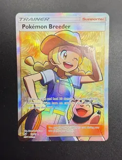 Pokemon Shining Legends Holo Pokemon Breeder (Full Art) 73/73 - MP - Image 3
