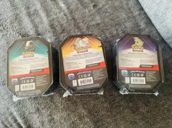 3 x Triple Whammy Collector Sealed Tins (Complete Tin Set) Pokemon TCG - Image 2