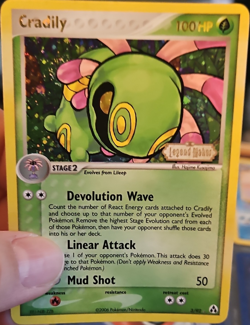 Pokemon Cradily Legend Maker Holo Rare Reverse Holo 3/92 100 HP English Card - Image 1