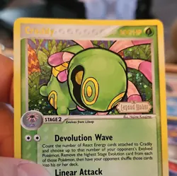 Pokemon Cradily Legend Maker Holo Rare Reverse Holo 3/92 100 HP English Card - Image 2