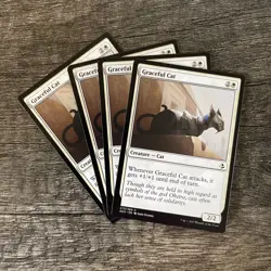 MTG 4x Graceful Cat x4 LP Amonkhet - Image 1