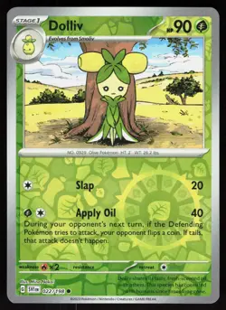 Dolliv 022/198 Common Scarlet & Violet Pokemon Reverse Holo Near Mint - Image 1