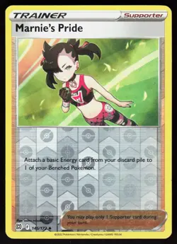 Marnie's Pride 145/172 Uncommon Brilliant Stars Pokemon Reverse Holo LP - Image 1