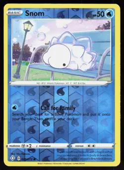 Snom 029/072 Common Shining Fates Pokemon Reverse Holo Lightly Played - Image 1