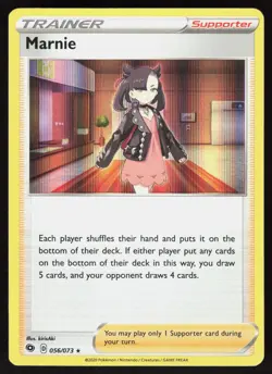 Marnie 056/073 Holo Rare Champion's Path Pokemon Holo Lightly Played - Image 1