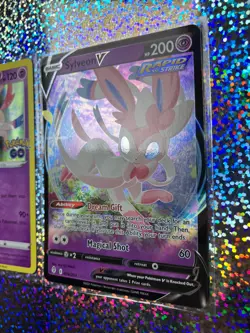 Pokemon TCG: Evolving Skies 074/203 Sylveon V; GO Rare Holo 035/078 Sylveon - Image 3