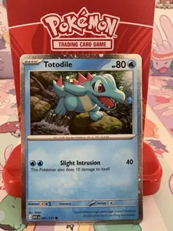 Pokemon Totodile 041/217 Ascended Heroes Cosmos Holo NM - Image 1