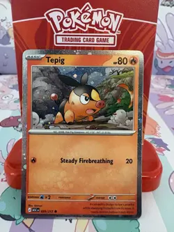 Pokemon Tepig 029/217 Ascended Heroes Cosmos Holo NM - Image 1