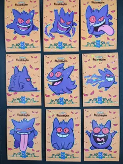 GENGAR Cartoon POKEMON DATABASE HALLOWEEN SET Star HOLO PERU US SELLER 2025 Peru - Image 1