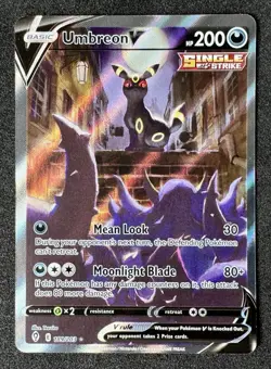 Pokemon TCG Umbreon V Evolving Skies 189/203 - Image 1