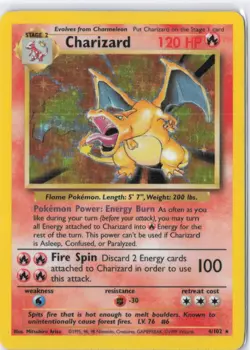 Pokemon TCG Base Set Charizard 4/102 Holo Rare 1999 - Image 1