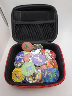 Full Set Of Pokemon Tazos 1st Generation 151 Count Pokemon With Storage Box Case - Image 2