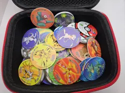 Full Set Of Pokemon Tazos 1st Generation 151 Count Pokemon With Storage Box Case - Image 5