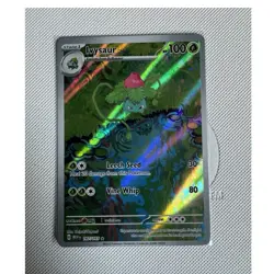 Pokemon TCG Ivysaur 167/165 SV 151 Illustration Rare Full Art Holo EN 2023 - Image 1