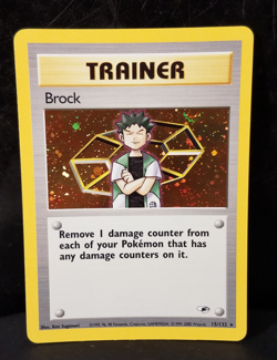 Pokemon Brock Trainer Holo Gym Heroes 15/132 TCG English - Image 1