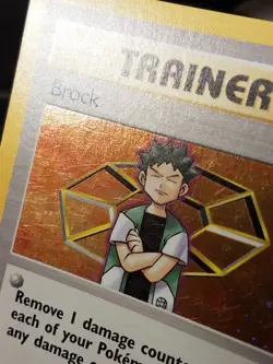 Pokemon Brock Trainer Holo Gym Heroes 15/132 TCG English - Image 3