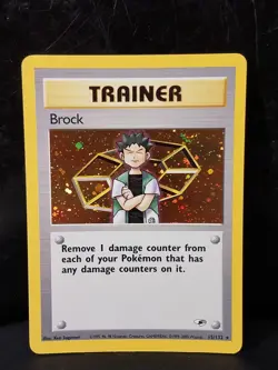 Pokemon Brock Trainer Holo Gym Heroes 15/132 TCG English - Image 4