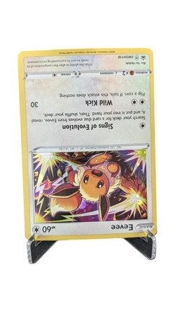 Eevee HD SWIRL SWSH118 Cosmos Holo Black Star Promo Pokemon NM 2021 Costco Chest - Image 2
