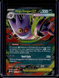 2025 Pokemon Phantasmal Flames Mega Gengar ex Double Rare #056/094 - Image 1
