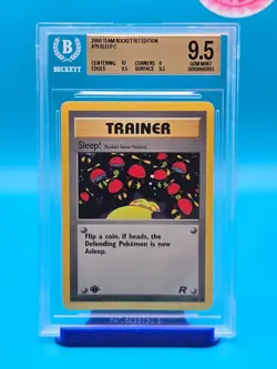 BGS 9.5 - 2000 Pokemon Team Rocket 1st Edition #79 Sleep C - Image 1