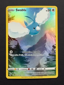 Pokemon Crown Zenith - Swablu Galarian Gallery Holo Rare #GG27/GG70 - Image 1