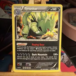 Tyranitar 56/124 HOLOBLEED XY Fates Collide Cosmos Holo Promo Pokemon TCG NM - Image 1