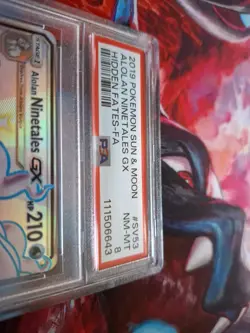 Pokemon Alolan Ninetales GX TCG Full Art SV53/SV94 NM-MT 8 - Image 3