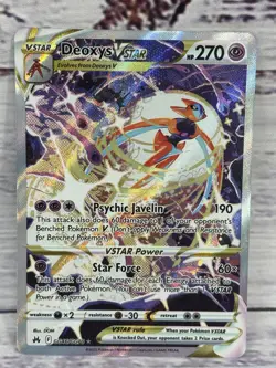Deoxys VSTAR GG46/GG70 Crown Zenith Galarian Gallery Ultra Rare Pokemon TCG - Image 1