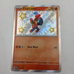 Charcadet 114/091 Shiny Rare Paldean Fates Pokemon NM/M - Image 1