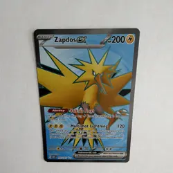 Pokemon TCG Zapdos ex EX Ultra Rare Holo Full Art 192/165 SV 151 - Image 2