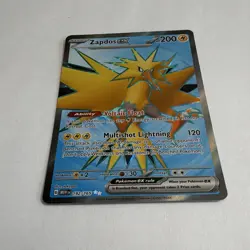 Pokemon TCG Zapdos ex EX Ultra Rare Holo Full Art 192/165 SV 151 - Image 3
