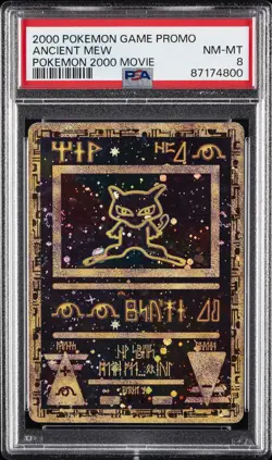 2000 POKEMON GAME MOVIE POKEMON 2000 MOVIE ANCIENT MEW PSA 8 - Image 1