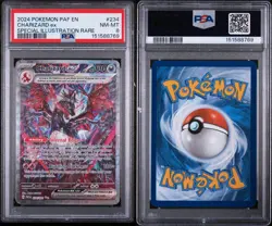 Pokemon 2024 SV Paldean Fates Charizard EX Sir PSA 8 NM-MT 234/091 - Image 3