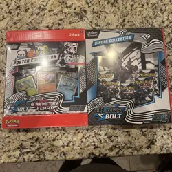 Pokemon TCG Scarlet & Violet Black Bolt & White Flare Binder Poster Box - Image 1