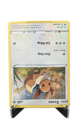 Eevee SWIRL SWSH095 Cosmos Holo Promo Pokemon NM Sword & Shield Black Star Rare - Image 2