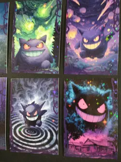GENGAR Art SET POKEMON DATABASE HALLOWEEN SET STAR HOLO PERU US SELLER 2025 Peru - Image 3