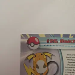 1999 Topps TV Animation Edition Raichu Pokemon - Image 5