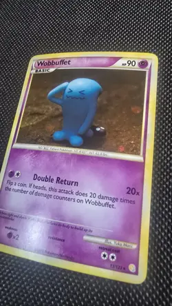 Wobbuffet 13/123 Holo Pokemon TCG HeartGold & SoulSilver SWIRL NM/LP - Image 5