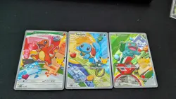 Pokemon First Partner Illustration Collection Series 1 Kanto Gen 1 Starters - Image 1