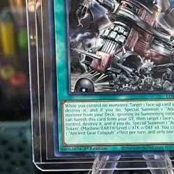 Ancient Gear Catapult - LDS1-EN089 - Common - 1st Edition Yugioh - Image 4
