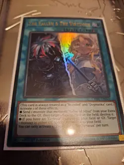 Yugioh! The Fallen & The Virtuous CH01-EN019 Ultra Rare NM 1st Ed - Image 2
