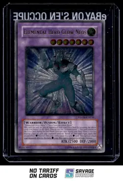 1996 Yu-Gi-Oh! Elemental Hero Glow Neos #STON-EN036 - Image 1