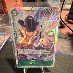 Cavendish EB01-012 Holo Character Super Rare 6000 Power One Piece Card - Image 1